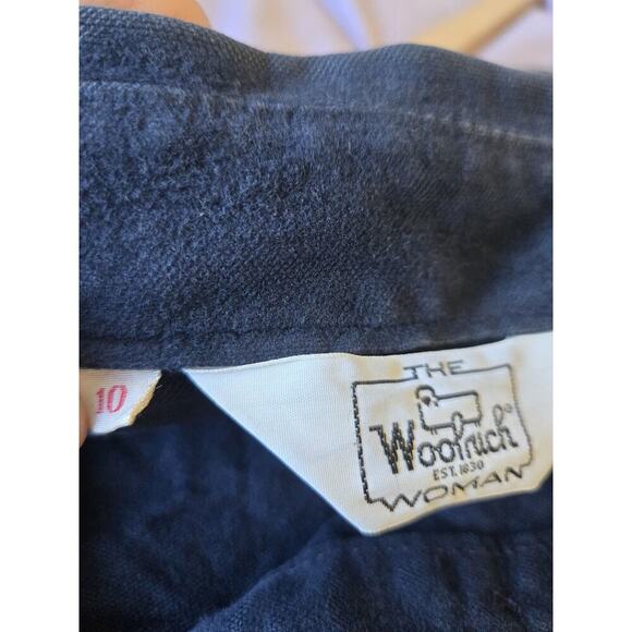 Woolrich Womens Vintage Corduroy Button Shirt Size 10 Shacket Jacket Dark Blue - Picture 11 of 11